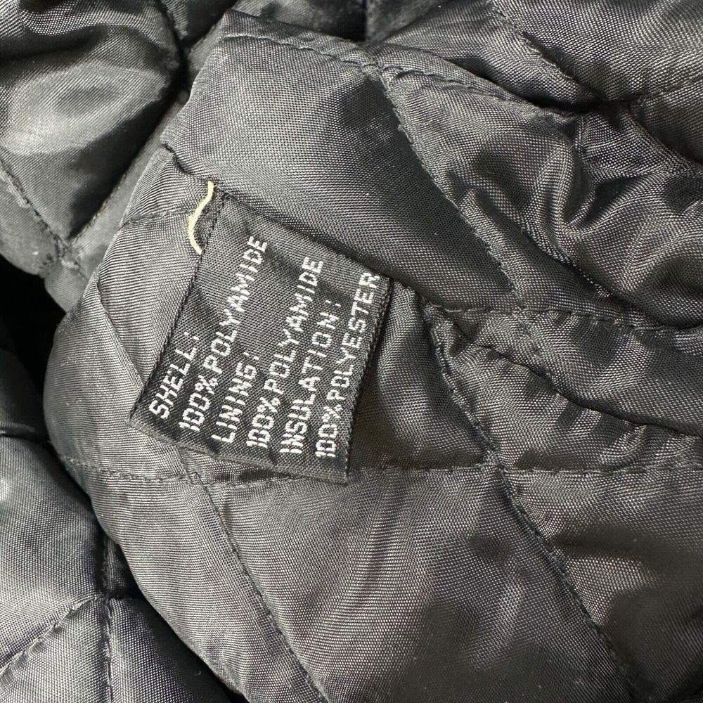 Roadmaster Civvy Motorcycle Co. Rare Black Biker Jacket Quilted‎ Lining Size 2 - Picture 13 of 16